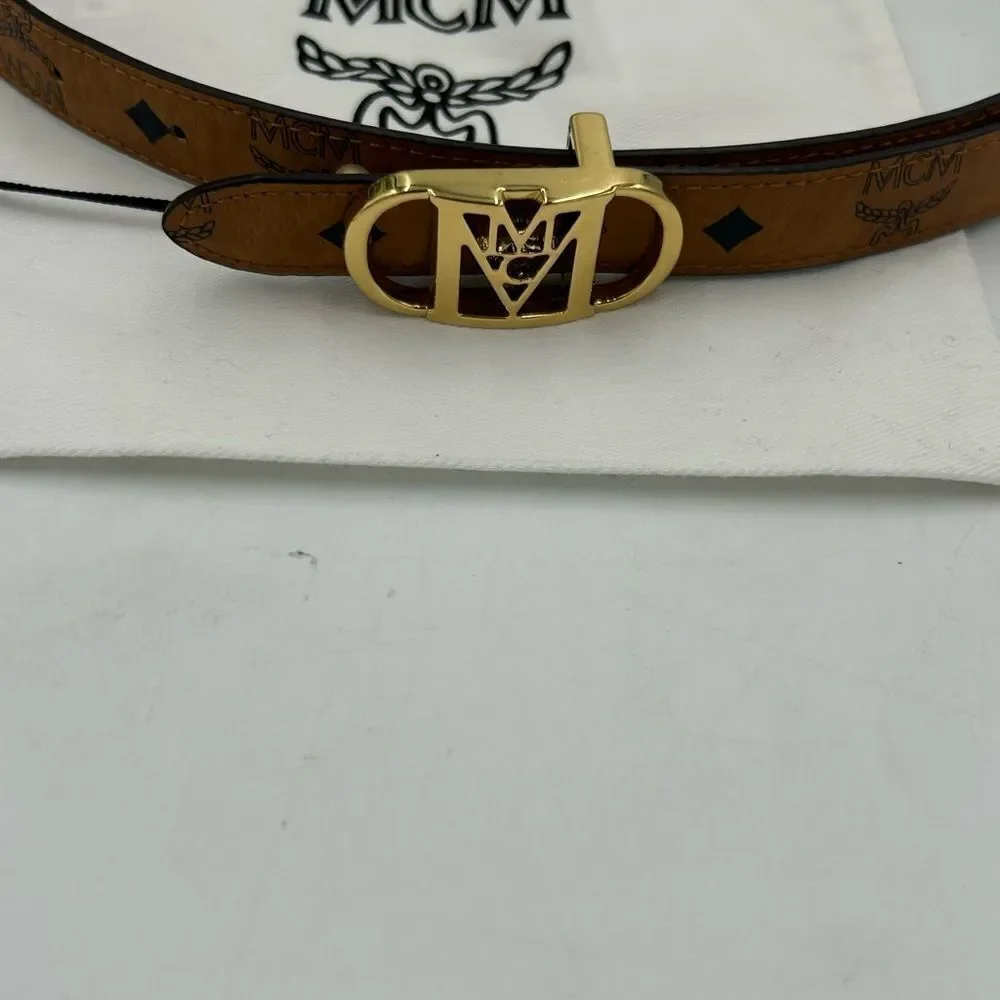 Women’s MCM reversible, leather belt, size 100 cm/medium